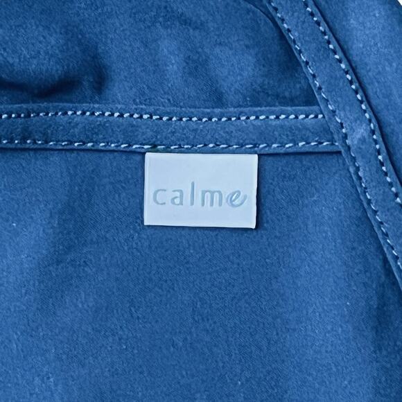 Calme by Johnny Was NWT Women's Activewear Elastic Waist Blue Running Short Med - Picture 5 of 9